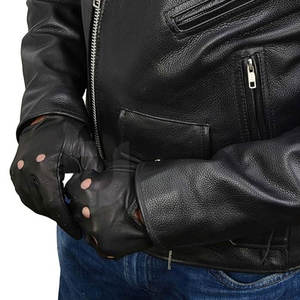 Gants de conduite à coupe basse en cuir souple de qualité supérieure pour hommes, compatibles avec l'écran tactile, pour une utilisation en extérieur à la mode - Product Image 6