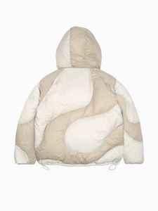 Wholesale Unisex Plus Size Winter High Street Waterproof Windproof Hooded Thick Puffer Jacket Custom Embroidered Logo Zipper - Product Image 3