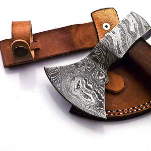 Haches en acier Damas robustes avec manche de qualité supérieure pour les travaux de plein air et l'artisanat Haches en acier Damas - Product Image 4