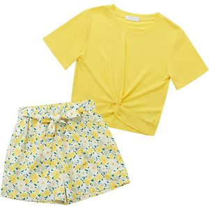 Conjunto de dos piezas formado por camiseta y pantalón corto, informal, cuello redondo, ropa de calle, Tie-Dyed - Product Image 4