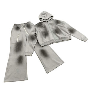 ชุดวอร์มไซส์ใหญ่สำหรับผู้ชายทรงหลวมชุดวอร์มล้างออกได้ - Product Image 1