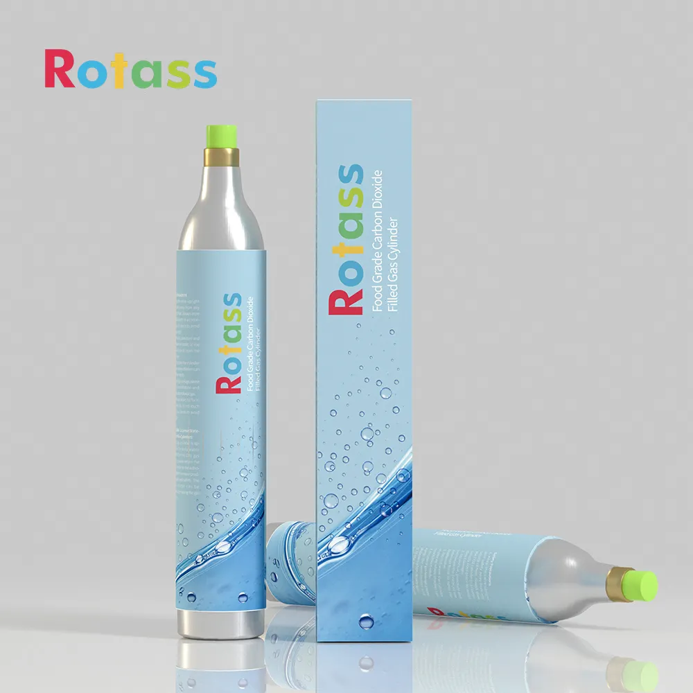 0.6L Refillable Co2 कारतूस Cilindros डे CO2 भंडारण टैंक सिलेंडर 60L Carbonator के लिए सोडा बनाने की मशीन