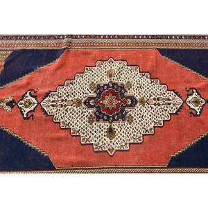 พรมสไตล์ตุรกีขนาดใหญ่ขนาด5.2x8.9ฟุต, มีแผ่นรองยางสำหรับโถงทางเดินห้องหนา10มม. คลาสสิกสีแดงสีดำ - Product Image 5