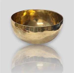 <b>Engraved</b> <b>Metal</b> Singing Bowl with Decorative Designs - Product Image 2