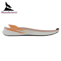 Semelle de sport E-TPR haute élasticité Wolf Brand avec talon élégant en TPU dégradé, semelle extérieure de sport TPR stable et antidérapante