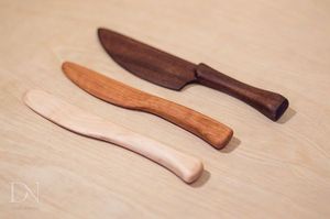 Serveur et couteau en bois au design moderne pour le dessert et la pizza pour les hôtels et les restaurants à bas prix - Product Image 3