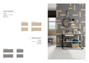 Última colección de azulejos de Metro de calidad Premium 75x300mm 100x300mm acabado mate serie de colores lisos azulejo de piso de pared moderno - Product Image 4