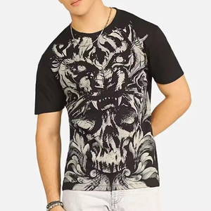Camiseta Deportiva de Verano para Hombre, Personalizada con Sublimación, Cuello Redondo, Manga Corta, Tejido de Rizo, Transpirable y de Secado Rápido, Mezcla de Poliéster y Algodón - Product Image 6