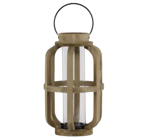 Juego de dos farolillos de madera personalizados para decoración del hogar candelabros y farolillos de madera de mango - Product Image 2