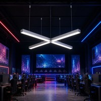Eclairage LED pour arène d'e-sport, luminaire suspendu linéaire, bande lumineuse linéaire de 1000 mm, zone de jeu