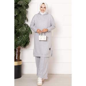 Survêtement à capuche double fil pour garçons Taille XL Détail emblème gris - Product Image 2