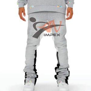 Survêtements de luxe à jambes évasées et délavés à l'acide - Survêtements pour hommes tendance et confortables, modernes et élégants, vente en gros personnalisée - Product Image 6