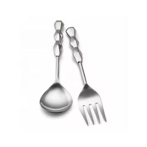 ชุดเสิร์ฟสลัดพร้อมด้ามจับลายหินสีชมพู - Product Image 4