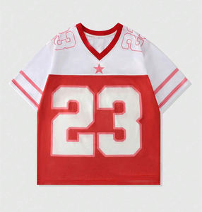 Custom Manufacturer's New Style American Football Uniform Streetwear Jersey with <b>Printed</b> Mesh Design - Product Image 6