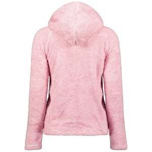 Chaqueta de lana para mujer con cremallera de estilo urbano, chaqueta con capucha transpirable suave y ligera con logotipo personalizado y bordado - Product Image 2