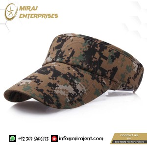 กีฬาจักรยานเดินป่าตั้งแคมป์กองทัพสีเขียวปรับขนาดหมวกทะเลทรายพิมพ์ดิจิตอล Camo Visors หมวกดวงอาทิตย์สําหรับชาย - Product Image 6