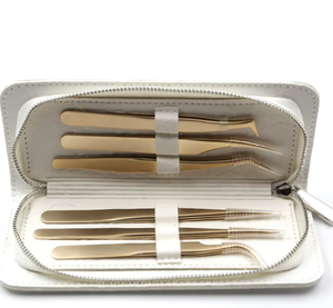 Lot de 6 pinces à épiler pour sourcils, couleur personnalisée, marque privée, logo personnalisé, extensions de cils à bas prix - Product Image 6