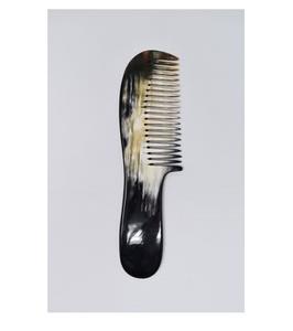 Peigne en corne de buffle naturel solide de haute qualité outil de coiffure artisanal écologique de l'Inde - Product Image 1