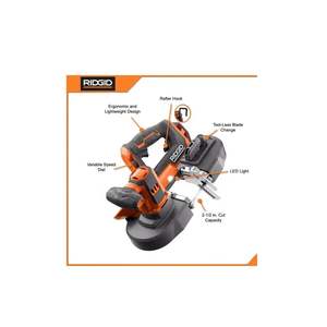 Kit de scie à ruban sans fil compacte 18V, batterie 4.0 Ah et chargeur, scie électrique portable pour métal et bois, bricolage et qualité industrielle - Product Image 5