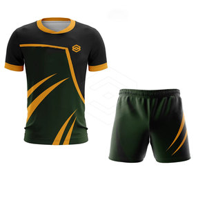 ชุดยูนิฟอร์มรักบี้คุณภาพสูง ขายดี ระบายอากาศได้ดี น้ำหนักเบา ผลิตจากโพลีเอสเตอร์ 100% สำหรับผู้ใหญ่ชาย - Product Image 1