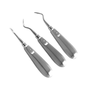 INSTRUMENTS DENTAIRES DE HAUTE QUALITÉ S.S MADE STANDARD ROOT ELEVATOR FLOHR-ENSEMBLE DE 3 PCS .. - Product Image 1