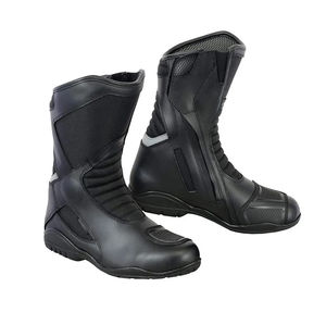 Bottes de course pour motards en cuir de vache 100 % de haute qualité, imperméables, légères, pour la moto et les courses automobiles - Product Image 3