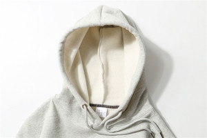 Fabricante personalizado Shoodie Boxy Fit Hombre Ropa Sudadera ácido lavado Puff estampado desgastado en relieve lavado recortado Sudadera con capucha hombres - Product Image 2