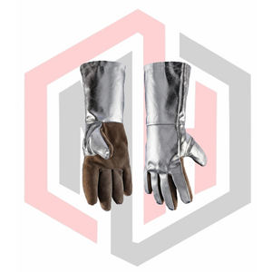 Gants de soudage de sécurité en cuir aluminisé, résistants à la chaleur et à la déchirure, anti-coupure, respirants, sans silicone, à bas prix, très vendus - Product Image 5