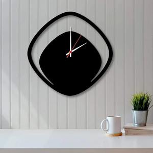 Classic High Quality Black Metal <b>Wall</b> <b>Clock</b> Modern Chic Statement Piece Eye Catching Design Perfect For Any Home Interior - Product Image 2