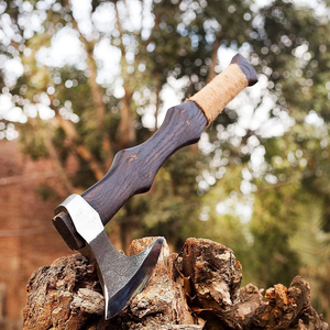 Handmade Industrial Grade Tomahawk Hunting <b>Axe</b> Sharp Edge Durable Steel Outdoor Tool Forged in Pakistan - Product Image 5