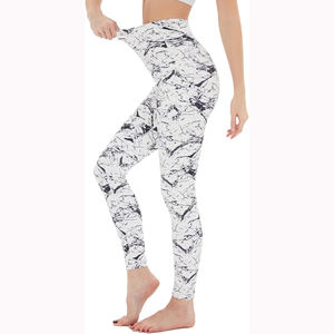Leggings con Estampado de Estrellas para Mujer, Pantalones con Cintura Elástica, Leggings de Yoga con Estampado Tie-Dye - Product Image 1