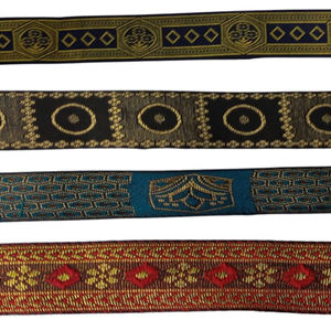 Newest Jacquard Fabric Ribbon for Hair <b>Bows</b> <b>Headband</b> Technics Style Time Lead Pattern Face Solid Color - Product Image 1