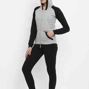 Chándal de Color liso para mujer, ropa de calle, recién llegado, chándal para mujer para adultos, chándal de algodón 100% informal personalizado para mujer - Product Image 3