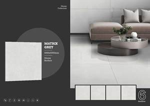 Carreaux de sol muraux en porcelaine brillante de qualité supérieure 1000x1000 | Collection de qualité d'exportation élégante et durable grand format 100x100 - Product Image 3