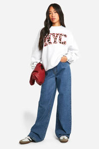 Novedad, Sudaderas Personalizadas con Cuello Redondo para Mujer, Bordadas, Otoño Invierno, Talla Grande, Holgadas, Casuales, Sólidas, Transpirables - Product Image 4