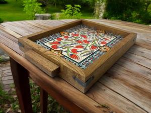 Plateau de service en bois MDF avec revêtement émaillé, design, hôtels et restaurants, articles de cuisine, plateau de table, haute qualité - Product Image 3