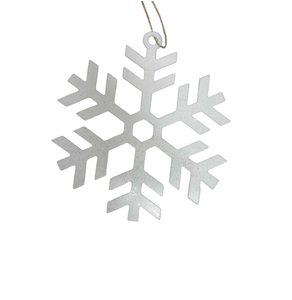 Flocon de neige décoratif fait à la main en métal de fer pour la décoration de Noël produit en vrac pour la décoration à la maison - Product Image 2