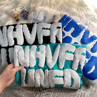 Kedatangan Baru Kaos Rajut Desain Huruf 3D Besar 100% Katun Ramah Lingkungan Cepat Kering Lengan Pendek Pria untuk Musim Dingin Gaya Streetwear