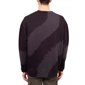 Sweat-shirts décontractés à col rond pour hommes, en tissu personnalisé, avec boutons, pour l'hiver, motif uni, effet délavé numérique, broderie OEM - Product Image 2