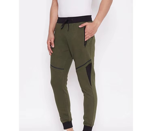 กางเกงขายาวของผู้ชายดีไซน์ใหม่ล่าสุดกางเกงขายาวทรงสลิมฟิตพิมพ์ลายสีทูโทน - Product Image 4