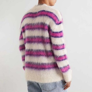 Pull en mohair tricoté décontracté pour hommes en laine respirante et chaude avec nouveau design de cou d'hiver à la mode personnalisable - Product Image 4