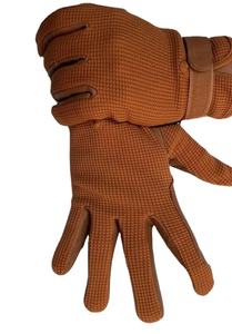 Gants d'équitation en cuir beige de qualité supérieure pour hommes, gants d'équitation équestre, style western - Product Image 4