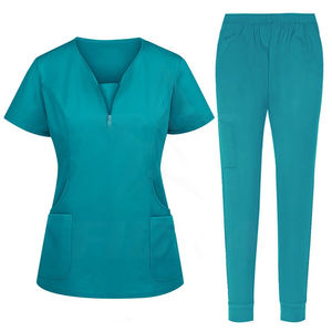 Nouvelle Collection 2026 – Tenue d'Infirmière à Manches Courtes Niaahinn – Uniforme Médical d'Hôpital – Blouse et Pantalon de Travail pour Clinique et Médecin - Product Image 1