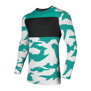 Maillot de motocross respirant et confortable, tissu extensible, mouvement flexible, logo personnalisé imprimé, maillot de motocross - Product Image 2