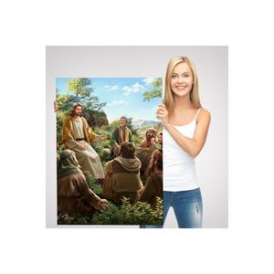 Gesù Cristo che insegna una lezione ai suoi discepoli, carte regalo cristiane Gesù Cristo 6382