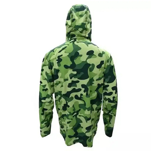 Sudadera con capucha de pesca de manga larga para hombre, transpirable, de secado rápido, para caza y camping, logotipo personalizado estampado, venta al por mayor - Product Image 3