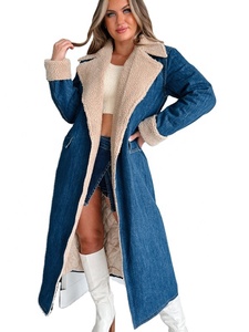 Chaqueta vaquera lavada personalizada 2026 para mujer, abrigo vaquero informal de manga larga para mujer - Product Image 3