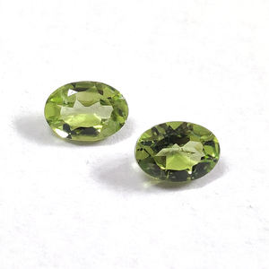 Peridot ตัดวงรีขนาด7X5มม.,พลอยทรงหลวมทำเครื่องประดับทำเองได้ - Product Image 3