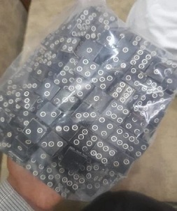 Juego de dados en blanco y negro transparente de resina de varios tamaños y plástico acrílico con logotipo personalizado D6 - Product Image 6