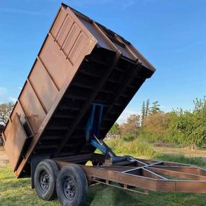 CE Approved 7CX 15 Farm Dump <b>Tractor</b> <b>Trailer</b> Light Duty Walking Floor with Used Axle & Tire for Agricultural Use - Product Image 2